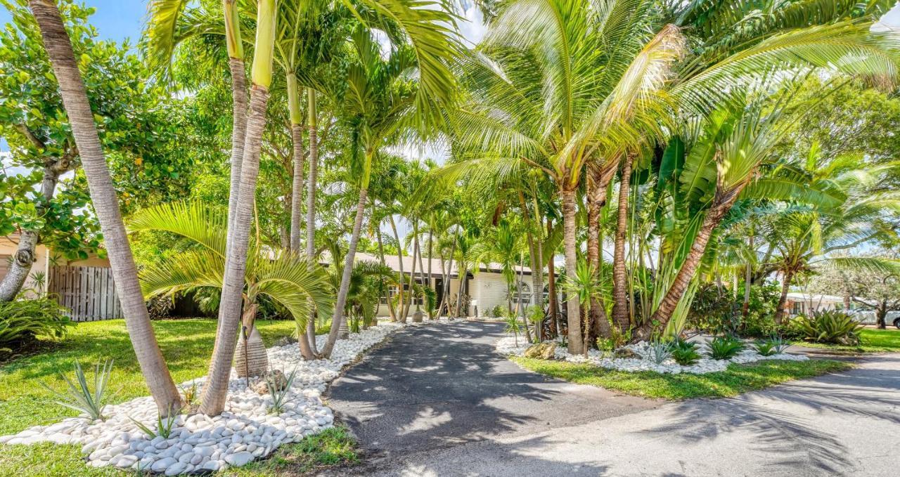 フォート・ローダーデール Luxury Tropical Oasis! Huge Saltwater Pool! 1 Mile To Beach!ヴィラ エクステリア 写真